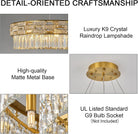 23" Gold Crystal 8-Light Round Chandelier for Elegant Interiors