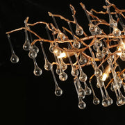 Brass Gold Branch Chandelier Light For Dining Room