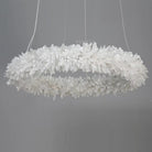 24-47 Inch Round Clear Geode Quartz Crystal Ring Pendant Light Modern Chandelier for Living Room - Diam 24''BrassBlushlighting