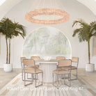 24-47 Inch Round Clear Geode Quartz Crystal Ring Pendant Light Modern Chandelier for Living Room - Diam 47''BrassBlushlighting