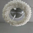 24-47 Inch Round Clear Geode Quartz Crystal Ring Pendant Light Modern Chandelier for Living Room - Custom 24'' FlushmountBrassBlushlighting