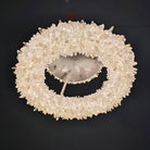 24-47 Inch Round Clear Geode Quartz Crystal Ring Pendant Light Modern Chandelier for Living Room - Diam 24''BrassBlushlighting