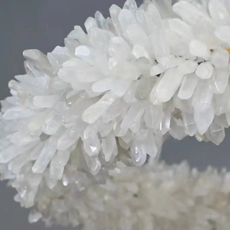 24 - 47 Inch Round Clear Geode Quartz Crystal Ring Pendant Light Modern Chandelier for Living Room - Blushlighting