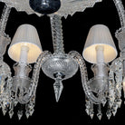 24 Lights Crystal Chandelier with Lampshades - Blushlighting
