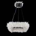 24'' Square Modern Geode Quartz Crystal Chandelier - Blushlighting