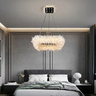 24'' Square Modern Geode Quartz Crystal Chandelier - Blushlighting