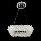 24'' Square Modern Geode Quartz Crystal Chandelier - Blushlighting