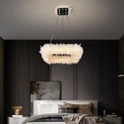 24'' Square Modern Geode Quartz Crystal Chandelier - Blushlighting