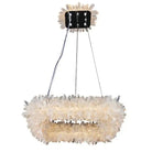 24'' Square Modern Geode Quartz Crystal Chandelier - Blushlighting