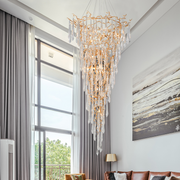 Claudia Crystal branch chandelier H 94.49"