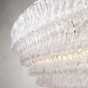 Ghiaccio Glass Oval Chandelier