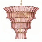 Calyra Tiered Glass Chandelier Murano lighting by Blushlighting