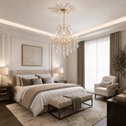 28.3" 12-Light Maria Theresa Crystal Chandelier - Gold - Blushlighting