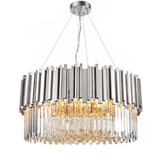 Blushlighting Crystal Round Chandelier Polished Chrome