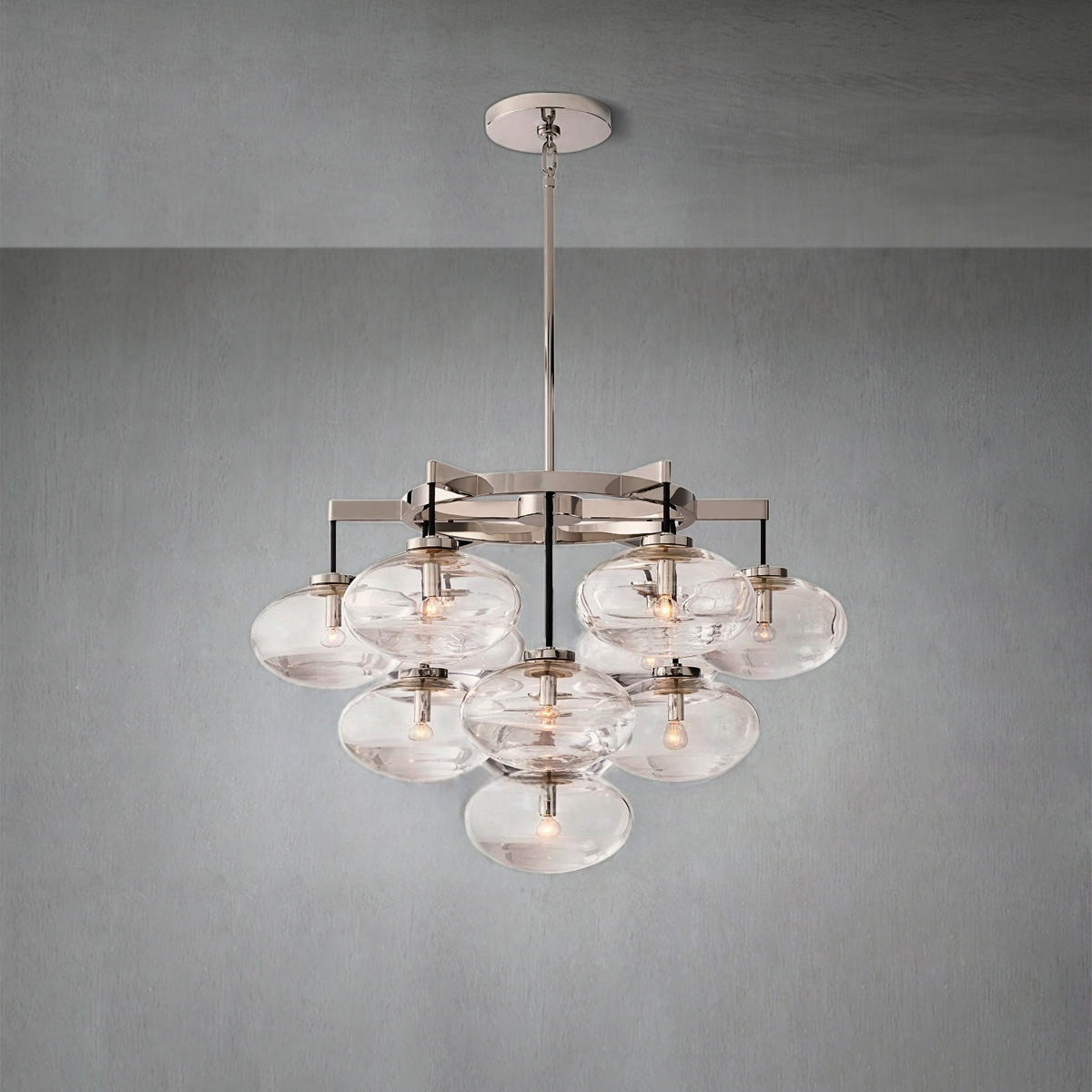Cabrlet Round Chandelier 36"
