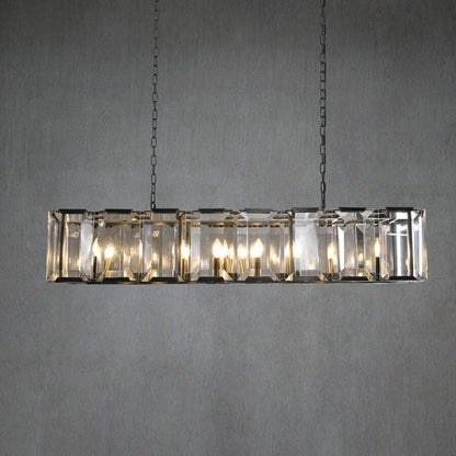 Harlew Crystal Rectangular Chandelier42''54''62''74"