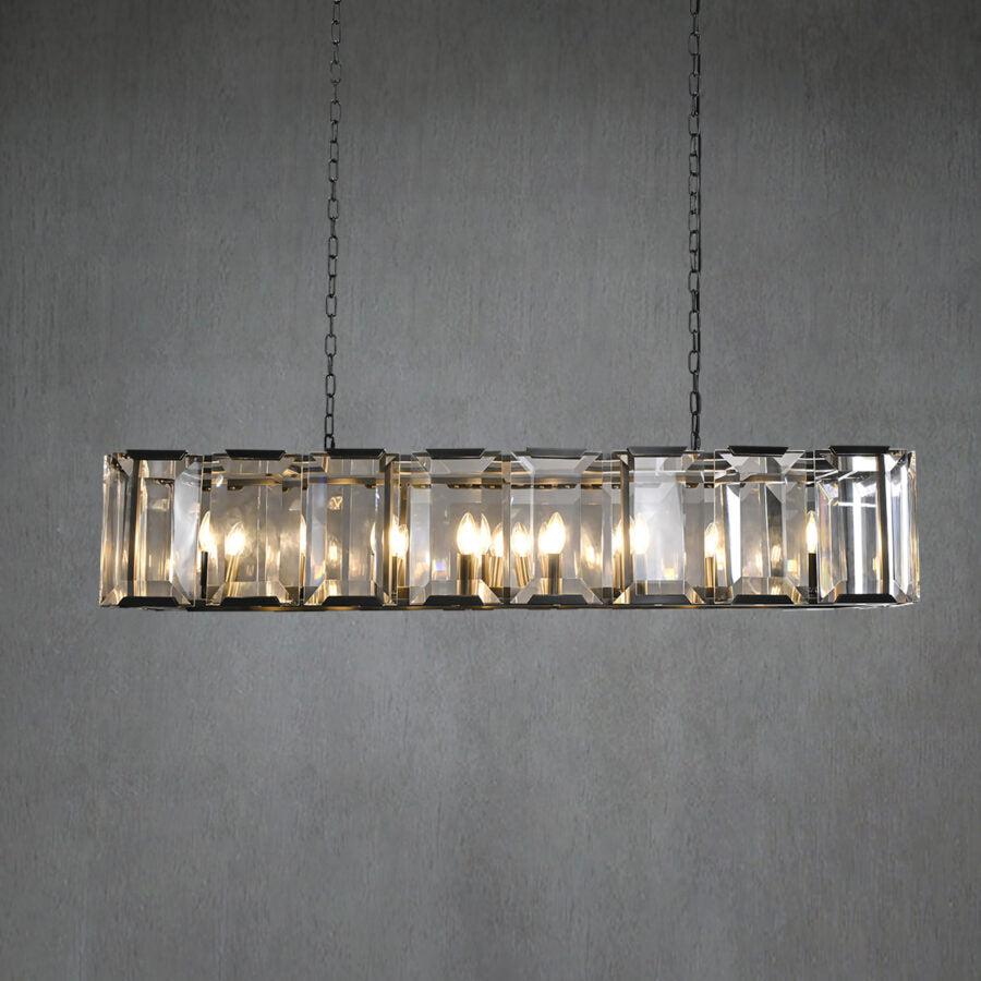 Harlew Crystal Rectangular Chandelier42''54''62''74"