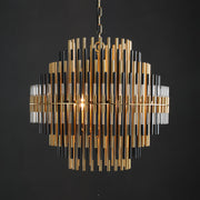 Galatea Industrial Metal Tube Chandelier For Living Room, Dining Room