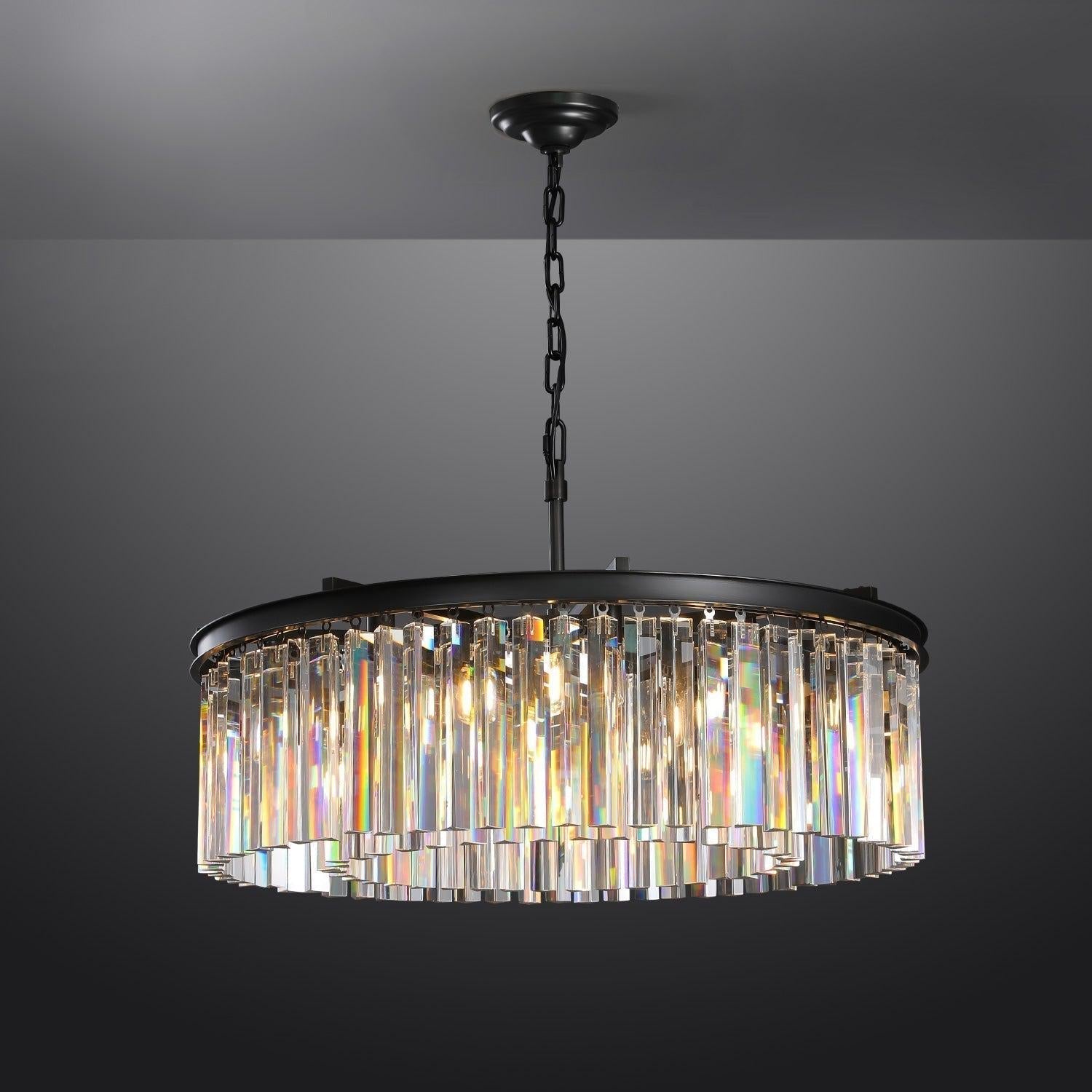 RhysBU Round Chandelier 32"