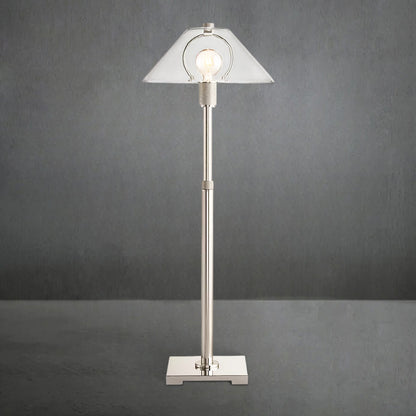 Utilitaive Glass Shade Table Lamp