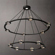 Carlos 2-Tier Round Chandelier 48", Modern Designer Lamp