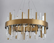 Blushlighting® Celle Ligure | Royal Gold/Titanium Black Crystal Chandelier