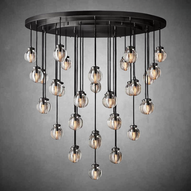Pearls Round Chandelier 48"