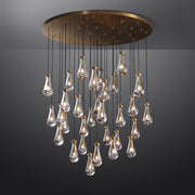 Silas Modern Raindrop Round Chandelier For Living Room 60"-31-Lights