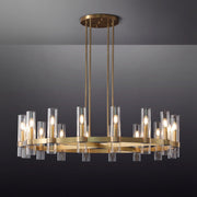 Galen Modern  Chandelier Art Blown Glass 36"