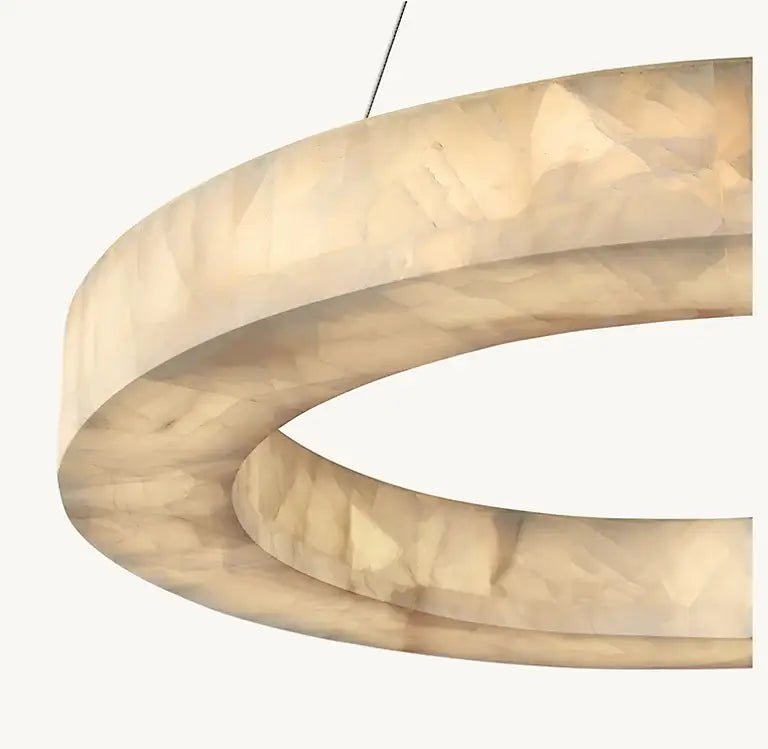 3 - Tier Round Marble Chandelier - Blushlighting