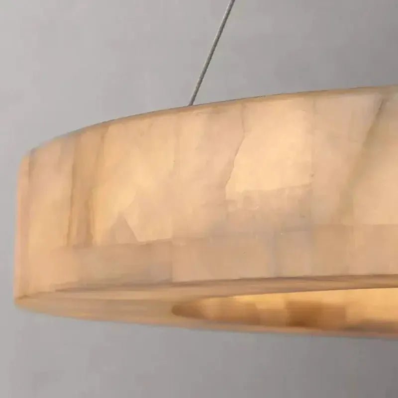3 - Tier Round Marble Chandelier - D59" + D39.4" + D19.7"GoldWarm whiteBlushlighting