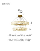 3 - tiered stairwell chandeliers | irregular alabaster plate in disk ceiling with long cord - D23.6" + D31.5"White + BrassBlushlighting