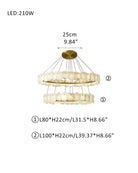 3 - tiered stairwell chandeliers | irregular alabaster plate in disk ceiling with long cord - D31.5" + D39.4"White + BrassBlushlighting