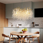 30 - Inch Modern Tree Branch Crystal Chandelier for Dining Rooms - Blushlighting