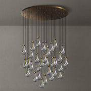 Silas Modern Raindrop Round Chandelier For Living Room 60"-31-Lights