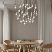 Silas Modern Raindrop Rectangular Chandelier For Dining Room