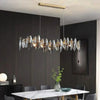 Blus Lighting Serene Crystal Linear Chandelier L51"