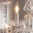 35.4" 24-Light Maria Theresa Crystal Chandelier - Silver - Blushlighting