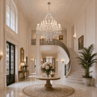 35.4" 24-Light Maria Theresa Crystal Chandelier - Silver - Blushlighting
