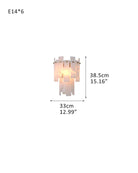 3/5/7-light Tired Alabaster marble Cluster Chandelier 13" with adjustable chain-Luxury Modern Chandelier-Blushlighting-W-1-light-D33*H38.5CM/D12.99“*H15.16"-Brass-Blushlighting