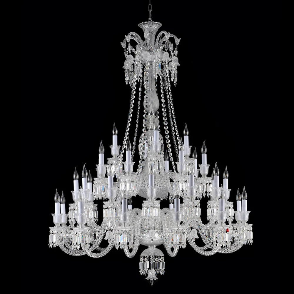 36 Lights Baccarat Crystal Chandelier - Blushlighting
