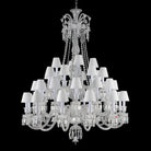 36 Lights Crystal Lighting with Lampshades - Blushlighting