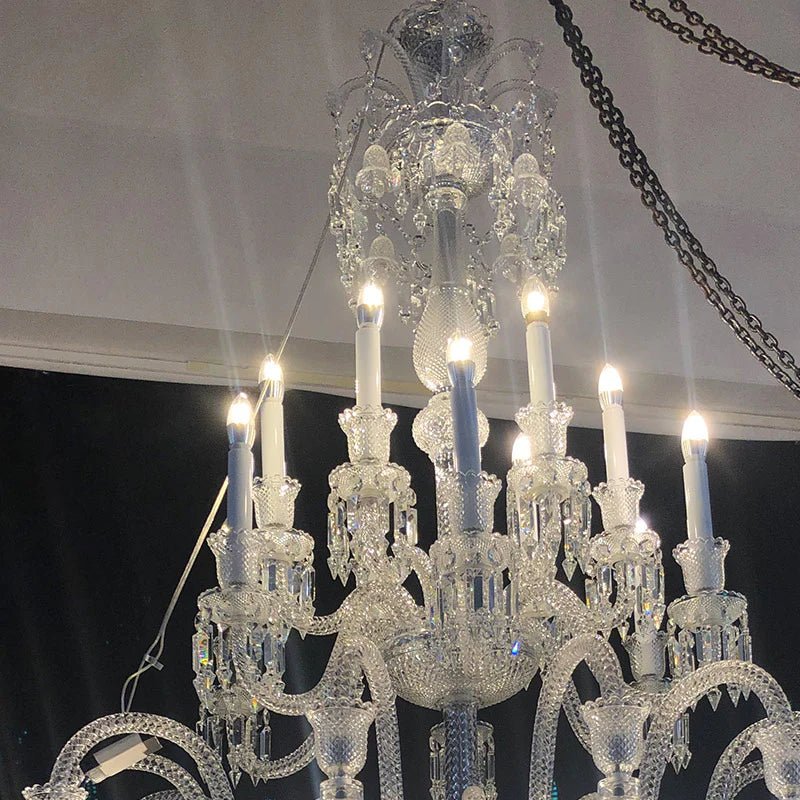 36 Lights Solstice Chandelier Clear Big Lighting - Blushlighting