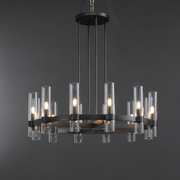 Galen Modern  Chandelier Art Blown Glass 36"