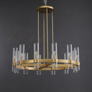 Galen Modern  Chandelier Art Blown Glass 36"