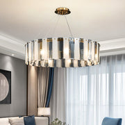 Blushlighting® Modern home decor round hanging chandelier for dining room, living room B / Dia23.6*H9.4" / Warm Light (3000K)