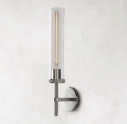 Lambeths Knurled Grand Sconce,Long Torch Knurled Bedroom Grand Modern Wall Sconce