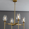 Tulip Round Living Room Chandelier 27", Island Chandelier