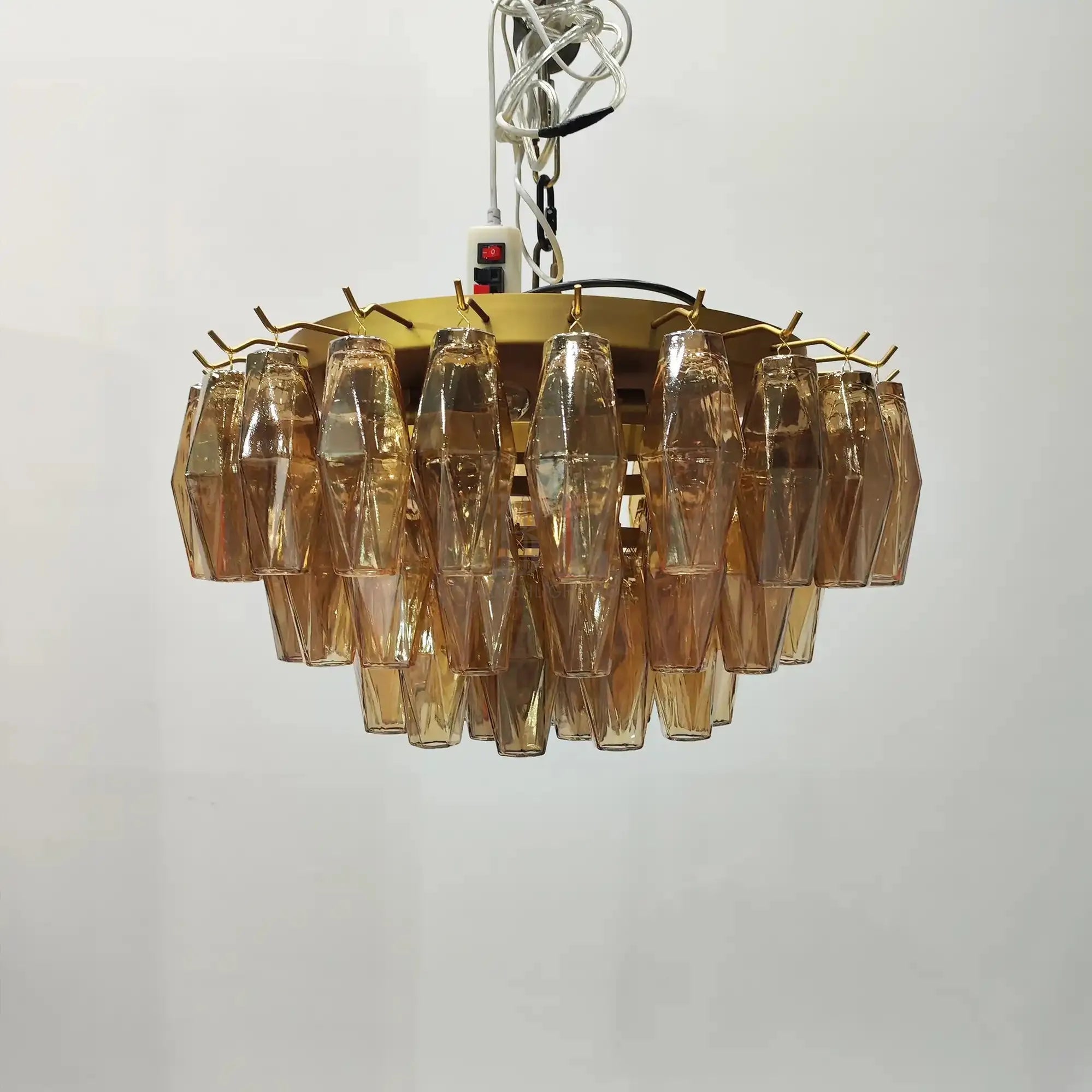 Chiare Glass Round Flush Mount 17" 24‘’-Blushlighting