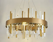 Blushlighting® Celle Ligure | Royal Gold/Titanium Black Crystal Chandelier